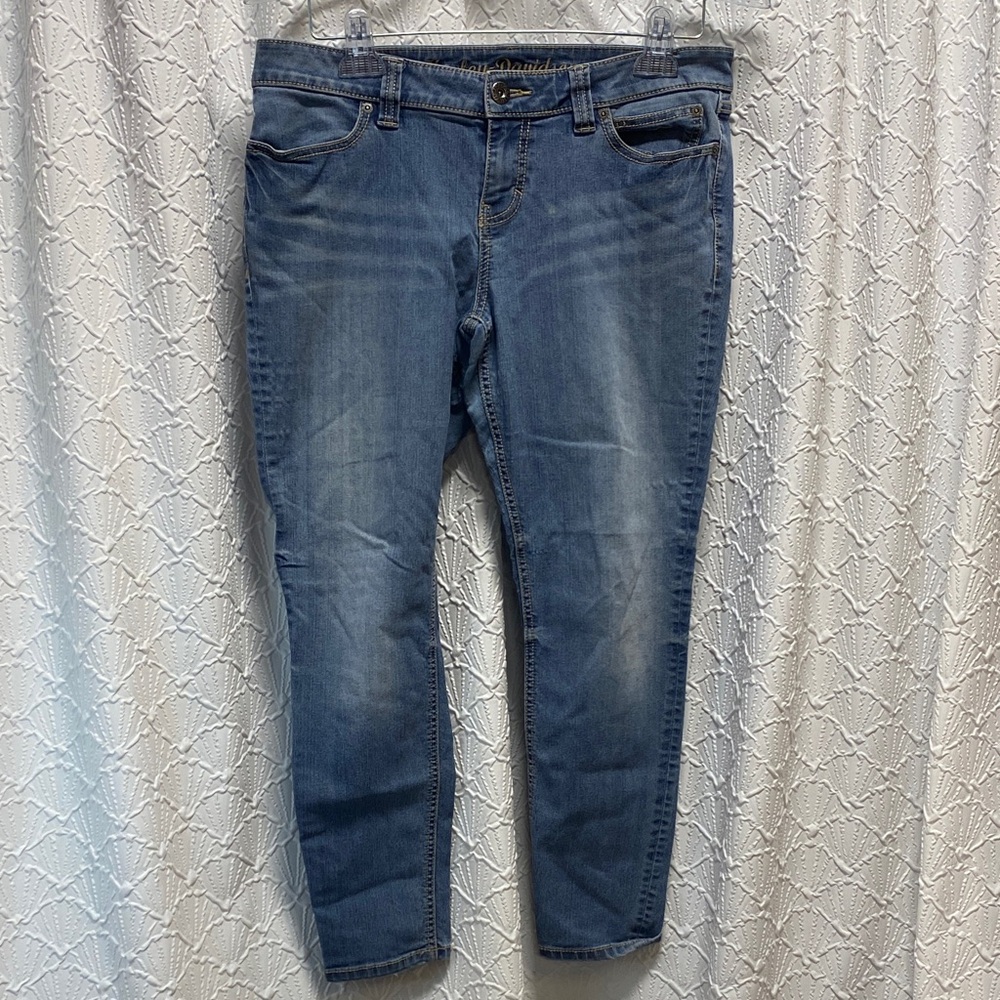 Harley-Davidson size 14 petite curvy skinny stretch‎ Jeans comfy PPE full figure